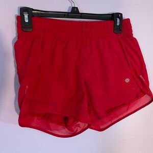 Athleta Red Athletic Shorts